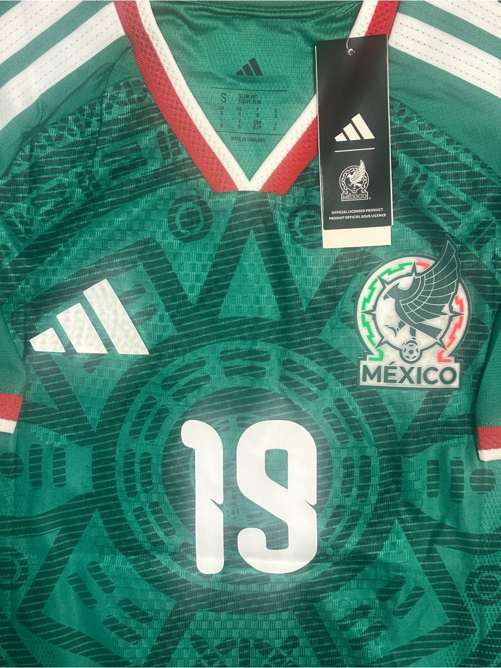 adidas Mexico Home Jersey # 19 G. Mora Player Version WORLD CUP MEXICO Authentic - Picture 3 of 9